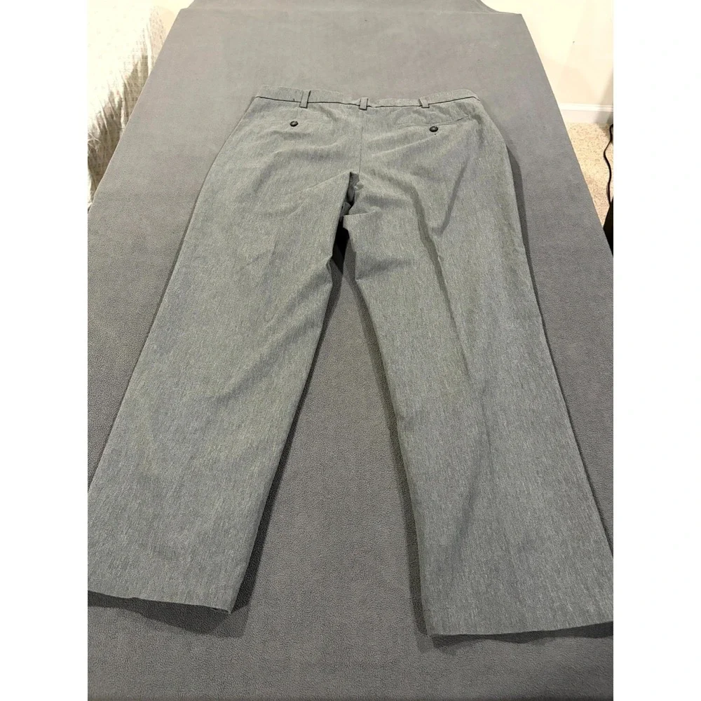 Croft‎ & Barrow Chino Pants Mens 36x30 Gray Cotton Stretch Easy Care Classic Fit